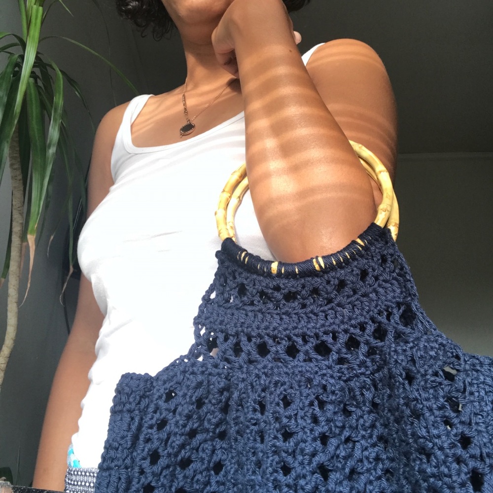 Handmade crochet purse